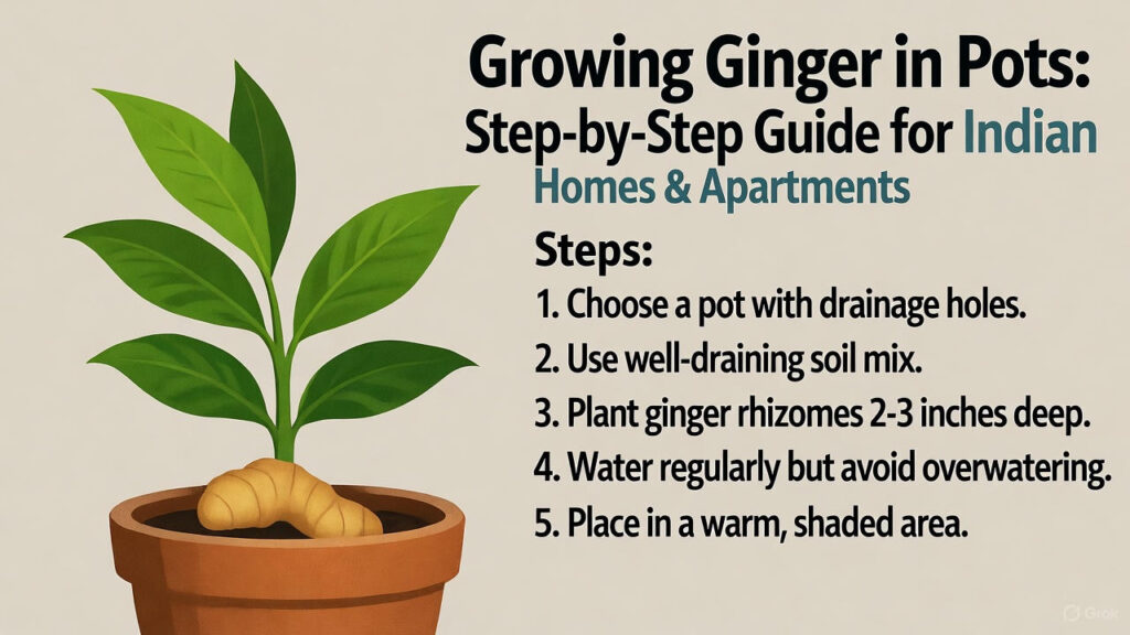 Growing Ginger in Pots: Step-by-Step Guide for Indian Homes & Apartments