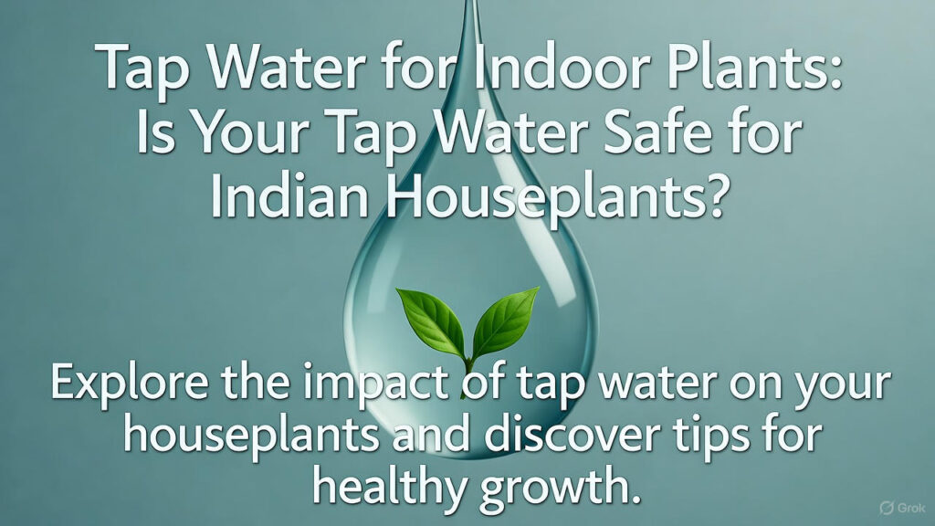 Tap Water for Indoor Plants: Is Your Tap Water Safe for Indian Houseplants?