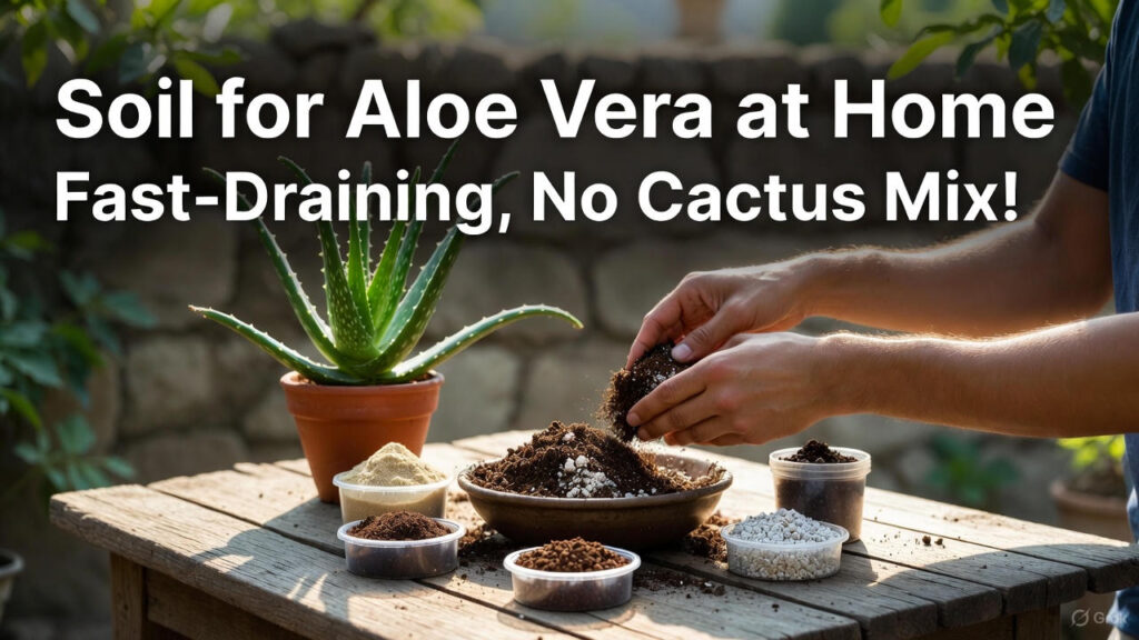 How to Make Soil for Aloe Vera Plant at Home: Fast-Draining & No Cactus Mix