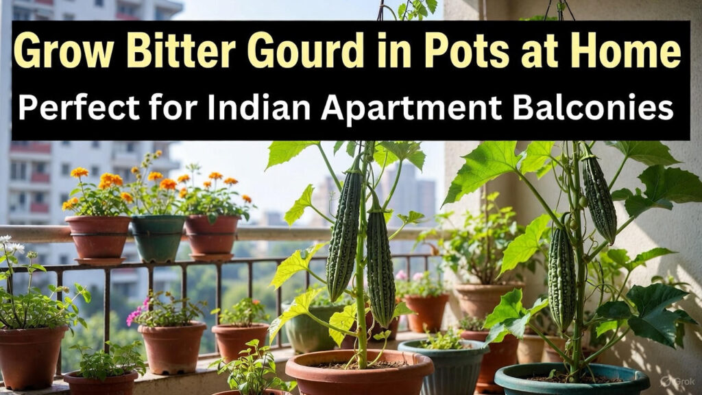 How to Grow Bitter Gourd in Pots at Home: Perfect for Indian Apartment Balconies
