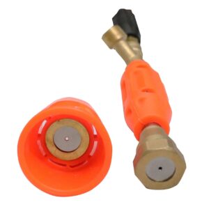 DGK Apple Master Heavy Jet 300Mm (1Ft) Brass Ss Spray Gun Nozzle For Htp Sprayer Pumps |Adjustable Flow, Ideal For Tractor-Mounted/Motor Operated Sprayers In Irrigation, Plants, And Farming