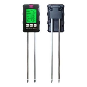 amiciSense 6-in-1 Soil Tester – Ultimate Soil Health Meter with Dual 180mm Probes | pH, Fertility, Temperature, Moisture, Humidity & Sunlight Analyzer for Garden, Lawn, Farm & Indoor Plants