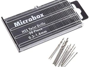 Heavy Duty Professional Used 20Pcs 0.3-1.6mm Shank Mini Micro Drill Bit Set Twist Drill DIY Kit Rotary Hand Tools