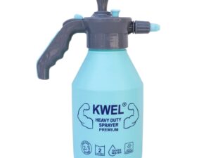 Kwel Heavy Duty Garden Pump Pressure Sprayer, Lawn Sprinkler, Water Mist, Spray Bottle For Herbicides, Pesticides, Fertilizers, Plants Flowers 2.2 Liter Capacity (Blue, Pack Of 1), Hand Powered