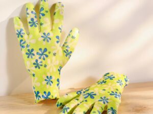 UGAOO Gardening Gloves for Home Garden (1 Pair) – Durable Hand Gloves for Gardening Work, Plant Care, Digging, Weeding & Outdoor Tasks | Reusable Protective Garden Gloves – Green