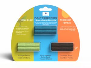 Utkarsh Plant Food Sticks Combo – Root, Foliage & Bloom- Pack of 15 Sticks (5 each) | Natural & Organic Nutrition for All Indoor & Outdoor Home Garden Plants | Multi-Purpose Plant Growth Booster