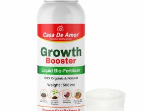 Casa De Amor Growth Booster Liquid Fertilizer, Organic Plant Tonic for Faster Growth and Healthier Plants, Indoor and Outdoor Use | 500 ml