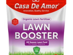 Casa De Amor Organic Lawn Booster | Organic Fertilizer for Lush Green Grass | Eliminates Brown Patches & Strengthens Roots | Easy Dry Application | 900 gm (1 Pack)