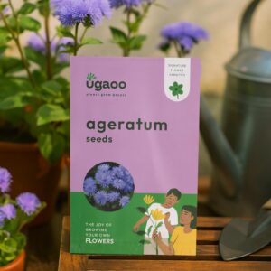 UGAOO Ageratum Flower Seeds (Purple, Pack of 200)