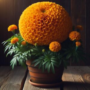 NooElec Seeds India 150 Seeds- Giant Hybrid Marigold African Inca Gainda Flower Seeds For Home Garden Growing