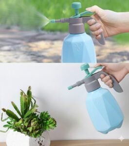 HomeCloud Garden Water Sprayer Manual Pump 2 Litre | Versatile Tool for Gardening Plants,Flowers &Lawn Care with Shower and Spray Options for Herbicides,Pesticides,and Fertilizers | Pack of 1 (Blue)