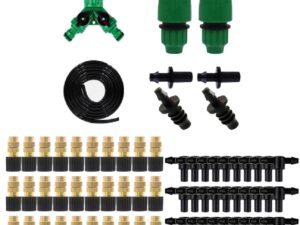 Outdoor Dripping Irrigation Kit for Garden Greenhouse Grassland Gardening Cooling Set Utility Irrigation Tools Irrigation System for Yard Potted Plants Greenhouse Indoor Outdoor