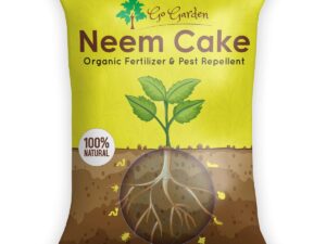 Go Garden Neem Cake: 100% Organic Fertilizer for Plants |Fertilizer for Plants, No-Harmful Chemicals, Pest Repellent, Rich in Nutrients Soil Conditioner (1kg)