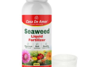 Casa De Amor Seaweed Liquid Fertilizer For Plants and home garden, 100% Water Soluble for Indoor and Outdoor Plants with Measuring Cup (500 ml)