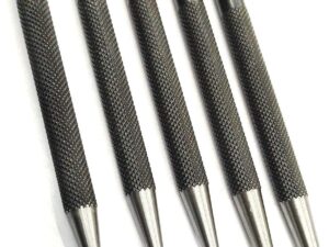 Set of 5 Pcs Center Punch-Imperial Standard Hard Metal-Wood Working Hand Tools