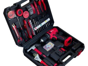 iBELL CT20-38 Cordless Impact Drill Tool Kit with 101 Home Tools | 20V Li-ion Drill | 38Nm Torque | 0–27,000 IPM | 2-Speed | 10mm Chuck | Compact & Lightweight | 6-Month Warranty