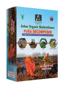 Ankur Organic Pusa Decomposer for Agriculture, Gardening & Farming – Organic Manure Enhancer, Soil Fertility Booster, Natural Fertilizer for Healthier Plants (500 gm)