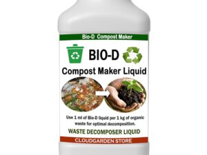 TSR Bio-D Bacteria 275ml Liquid Compost Maker – Fast Waste Decomposer for Home Use – Speeds Up Organic Matter Breakdown – Soil Conditioner for Terrace Garden & Kitchen Waste
