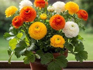 50 Seeds Ranunculus Flower Mix Colors Pack for Gardening, Low Maintenance, Air Purifying, Grow All Seasons.