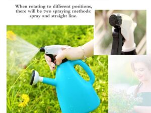 2 in 1 Watering Can Indoor Garden Plants Pressure Spray Water Adjustable Kettle for Herbicides, Pesticides, Fertilizers, Plants Flowers (1 Liter)