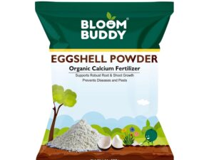 BloomBuddy® Eggshell Powder for Plants 500g – Organic Calcium Supplement & Soil Conditioner for Tomatoes, Vegetables, Roses, Flowering & Indoor Plants | Prevents Blossom-End Rot & Boosts Roots