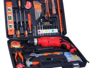 IBELL Professional Tool Kit with Impact Drill IBL TD13-100, 650W, Copper Armature, Chuck 13mm Keyless Auto, 115 Home Essential Tools/Accessories