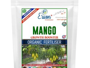 Erwon Mango Growth Booster, Premium Essential Powerful Organic Fertilizer For Overall Growth Of Mango Plants, With Charged Micro-Organism And ++ Micronutrients (900 Gm), Powder