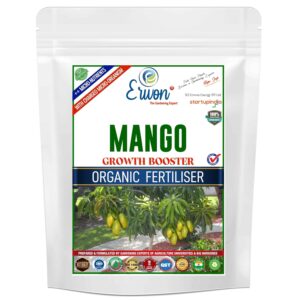 Erwon Mango Growth Booster, Premium Essential Powerful Organic Fertilizer For Overall Growth Of Mango Plants, With Charged Micro-Organism And ++ Micronutrients (900 Gm), Powder