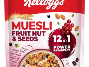 Kellogg’s Muesli Fruit Nut & Seeds 750G | 12-In-1 Power Breakfast | India’S No. 1 Muesli | Multigrain Breakfast Cereal