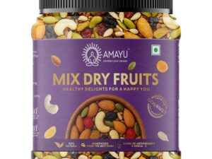 Amayu Premium Mixed Dry Fruits 450gm Superfood Trail Mix with Almonds, Cashews, Raisins, Nuts & Seeds Rich in Antioxidants Panchameva Mix Dry Fruits in Fresh Good Source for Energy