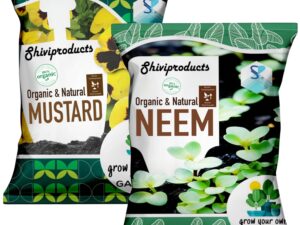 Mustard powder Neem powder combo (800+800gram) – Pack of 2 | Organic fertilizers for plants home garden