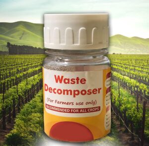 Ankur Organics Waste Decomposer 10 Bottles, Organic Waste Decomposer for Agriculture, Plants, Gardening, and Farming – Pack of 4