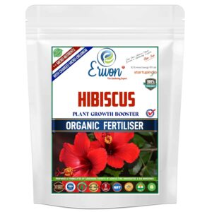 Erwon® Hibiscus Plant Growth Booster, Premium Essential Powerful Organic Fertilizer For Overall Growth Of Hibiscus Plants, With Charged Micro-Organism And ++ Micronutrients. (200 gm)