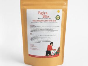 Bgiya Bliss Rose Organic Potting Mix |1kg| Nutrient-Dense Soil for Roses, Optimal Aeration and Moisture Control