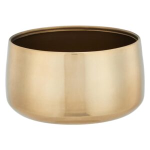 amazon basics Metal Planter Pot | Suitable for Living Room/Home Décor/Terrace/Balcony & Home Gardening (Gold)