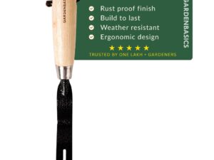 Weeder Hand Tool | Weed Remover Tool with Wooden Handle | Rust Proof Weeding Tools for Gardening | Crack Weeder Removing Tool | Heavy Duty | Durable | Tools for Home Garden