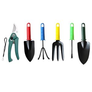 Oblivion Steel Plant Cutter Gardening Scissors Tools – Flower Cutter | Garden Scissors, Pruning Seeds, Grass Cutter, 18cm (Multicolor)