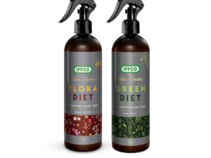 IFFCO Urban Gardens – Plant Food Combo – Flora Diet + Green Diet – NPK Based Organic Nutrient for Flower Boost and All Purpose Plant Food, Ready to Use Spray – 1 Litre