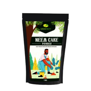 GREENFINITY Neem Cake Powder For Plants | Organic Fertiliser & Pest Repellant | 1KG