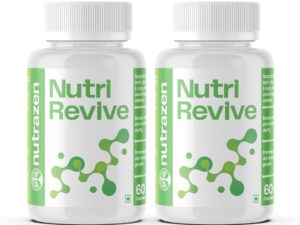 Nutrazen Nutrirevive – (PO2-120 Capsules) | Vitamins, Minerals, Trace Elements & Micronutrients | Dietary Supplement for Overall Wellbeing