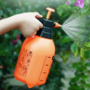 Garden Pump Pressure Sprayer | Lawn Sprinkler | Water Mister | Spray Bottle for Herbicides, Pesticides, Fertilizers, Plants Flowers 2 Liter Capacity -Spray Bottle Plant Water- (Multicolor)