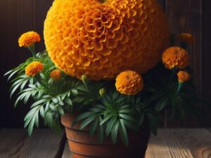 100+ Seeds- Hybrid Giant Marigold African Inca Gainda Flower Seeds For Home Garden Growing.