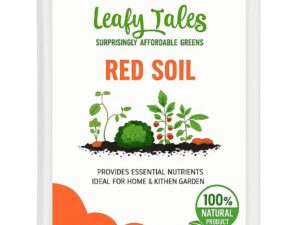 Leafy Tales Premium Red Soil for Plants (1kg) – Nutrient-Rich Organic Garden Soil for Vegetables, Flowers, & Fruits – High Porosity Potting Mix Component for Indoor Houseplants and Outdoor Gardening