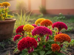 PARTHVA Cockscomb Flower Seeds | Multicolor Flower Seeds for Home Garden, Pots & Balcony | Easy Growing, Fast Blooming, Decorative Plant Seeds | 100 Seeds