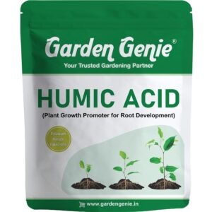 Garden Genie Humic Acid for Plants (Potassium Humate Flakes 98%) | Plant Growth Enhancer, Soil Conditioner, Improves Plant Root System, 250g