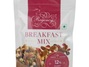 Regency Breakfast Mix 200g | High Protein Trail Mix with Roasted Nuts & Pecan Nuts, Seeds, Raisins & Cranberries | No Salt, No Cholesterol | Healthy Snack for Breakfast Bowls, Yogurt, Salads