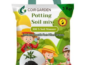 COIR GARDEN – Enriched Organic Potting Soil Mix (5 Kg) | Garden Soil | Potting Soil Mix Fertilizer for Plants
