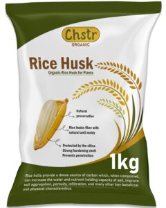 Organic Rice Husk for Plants Best Horticuture Grade Rice Husk for Ideal Soilmix Potting Mix for All Kind of Plants Bonsai Succulents and Seeds Germination 1kg