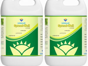 Utkarsh Spread-Well | Normal Spreader, Sticker, Activator for Plants, Non-Ionic Silicone Based Plant Input, Organic Spreader for Seeds and Fertilizers | Set of 2 of 5 Litre; 10 Litre