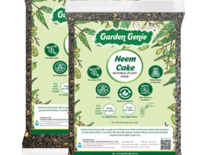 Garden Genie Neem Cake Powder/Neem Khali – 10 Kg – Extracted Through Cold Press Technology – Higher Azadirachtin & Neem Oil Content – Organic Pest Repellent for Plants